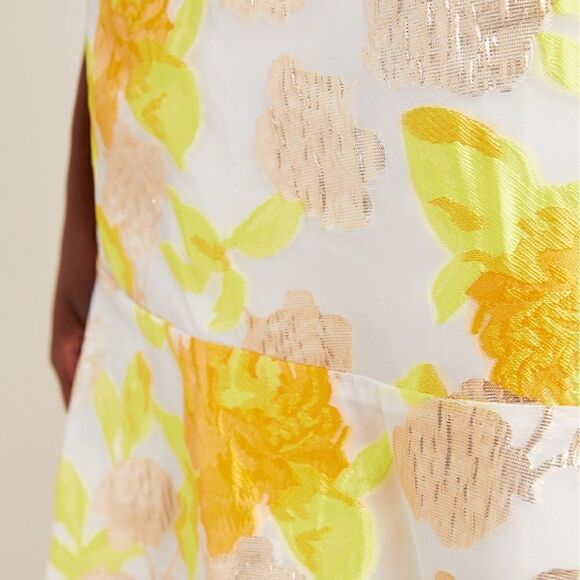 ANTHROPOLOGIE Faye Flounced Jacquard Mini Skirt - Picture 3 of 4